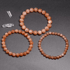 Bracelet Pierre de Soleil Orange | Lithothérapie Stéphanie