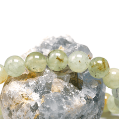 Bracelet Perles Préhnite | Lithothérapie Stéphanie