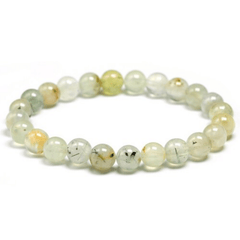Bracelet Préhnite Épidote | Lithothérapie Stéphanie
