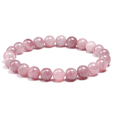 Bracelet en Quartz Rose Foncé 8MM | Lithothérapie Stéphanie