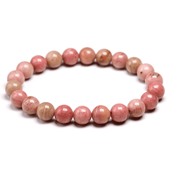Bracelet en Rhodonite 8MM | Lithothérapie Stéphanie