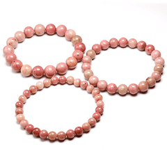 Bracelet en Rhodonite Véritable | Lithothérapie Stéphanie