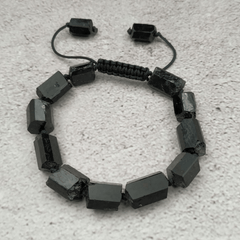Bracelet Pierre Tourmaline Noire Brute | Lithothérapie Stéphanie