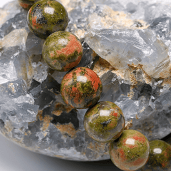 Bracelet Perles Unakite | Lithothérapie Stéphanie