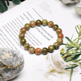 Bracelet Pierre Unakite | Lithothérapie Stéphanie