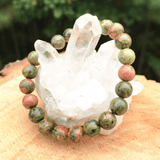 Bracelet en Unakite | Lithothérapie Stéphanie