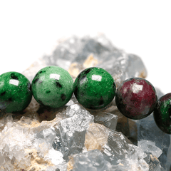 Bracelet Perles Zoïsite | Lithothérapie Stéphanie