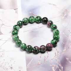 Bracelet Rubis Zoïsite | Lithothérapie Stéphanie