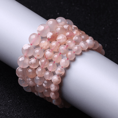 Bracelet Pierre Agate Fleur de Cerisier | Lithothérapie Stéphanie