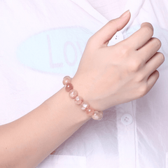 Bracelet Perles Agate Fleur de Cerisier | Lithothérapie Stéphanie