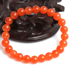 Bracelet en Jade Orange | Lithothérapie Stéphanie