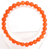 Bracelet en Jade Orange 6MM | Lithothérapie Stéphanie