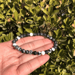 Bracelet en Jaspe Araignée 6MM | Lithothérapie Stéphanie