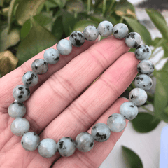 Bracelet en Jaspe Kiwi | Lithothérapie Stéphanie