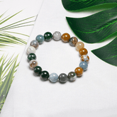 Bracelet en Jaspe Océan | Lithothérapie Stéphanie