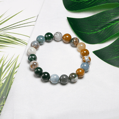 Bracelet en Jaspe Océan | Lithothérapie Stéphanie