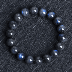 Bracelet en Labradorite Noire | Lithothérapie Stéphanie