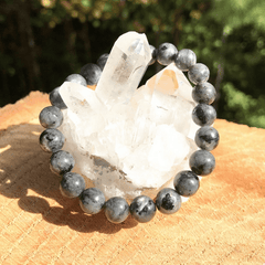 Bracelet en Larvikite | Lithothérapie Stéphanie