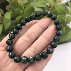 Bracelet en Séraphinite 8MM | Lithothérapie Stéphanie