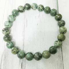 Bracelet Pierre Turquoise Africaine | Lithothérapie Stéphanie