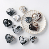 Coeur en Agate Mousse | Lithothérapie Stéphanie