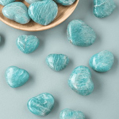 Coeur Amazonite | Lithothérapie Stéphanie