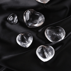 Coeur en Pierre Cristal de Roche | Lithothérapie Stéphanie