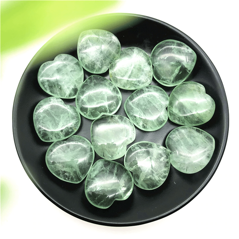 Coeur en Fluorite Verte | Lithothérapie Stéphanie