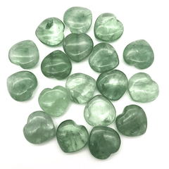 Coeur en Pierre Fluorite Verte | Lithothérapie Stéphanie