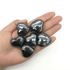 Petit Coeur en Hématite | Lithothérapie Stéphanie
