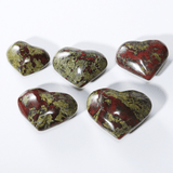 Coeur en Jaspe Héliotrope | Lithothérapie Stéphanie