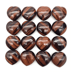 Coeur en Pierre Oeil de Taureau | Lithothérapie Stéphanie