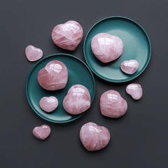Coeur en Quartz Rose | Lithothérapie Stéphanie