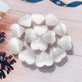 Coeur en Sélénite | Lithothérapie Stéphanie