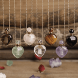 Collier Bouteille de Parfum en Pierre Naturelle | Lithothérapie Stéphanie