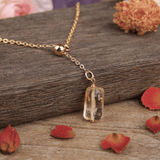 Collier Chaîne en Pierre Citrine | Lithothérapie Stéphanie