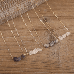 Collier Chips en Pierre Naturelle
