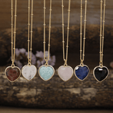 Collier Coeur en Pierre Naturelle | Lithothérapie Stéphanie