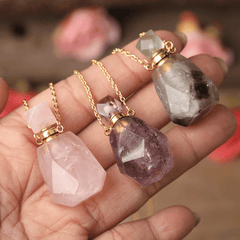 Collier Diffuseur de Parfum en Pierre Naturelle