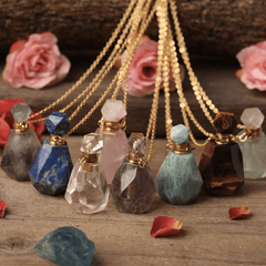 Collier Diffuseur de Parfum en Pierre Naturelle
