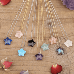 Collier Étoile en Pierre Naturelle | Lithothérapie Stéphanie