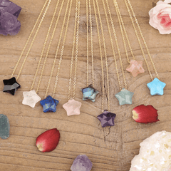 Collier Étoile en Pierre Naturelle
