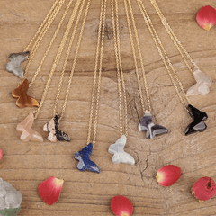 Collier Papillon en Pierre Naturelle | Lithothérapie Stéphanie