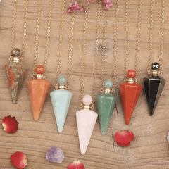 Collier Pendule en Pierres Naturelles | Lithothérapie Stéphanie