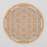 Fleur de Vie en Bois 30cm | Lithothérapie Stéphanie