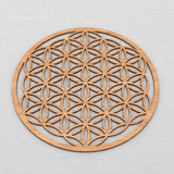 Fleur de Vie en Bois pour Décoration Murale | Lithothérapie Stéphanie