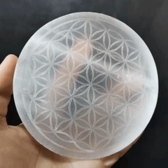 Fleur de Vie en Sélénite | Lithothérapie Stéphanie