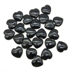 Petit Coeur en Obsidienne Noire l Lithothérapie Stéphanie