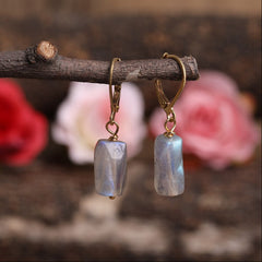 Boucles d'Oreilles en Labradorite