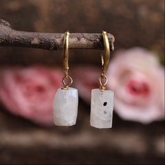 Boucles d'Oreilles en Pierre de Lune